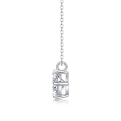 Round And Smooth - A Fashionable And Luxurious Diamond Jewelry Piece Set With 2-carat Moissan Diamonds, S925 Sterling Silver And Platinum-plated Pendant