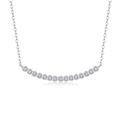 Floating World - Fashionable And Luxurious Diamond Jewelry Pendant Set With Moissanite S925 Sterling Silver And Platinum-plated