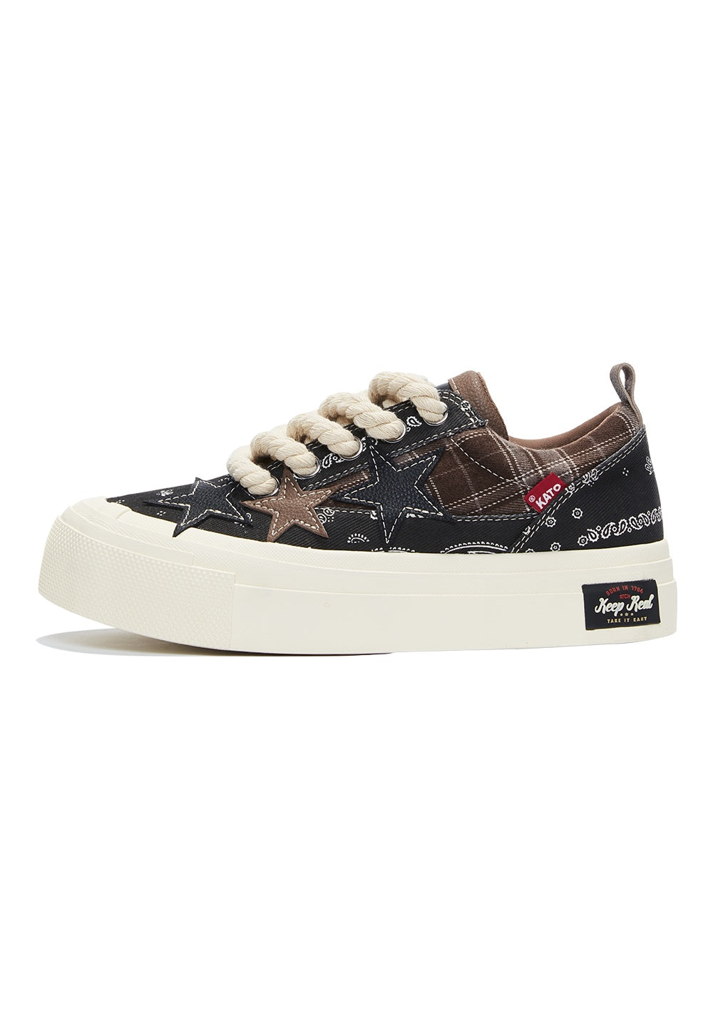 KAALIXTO--Star Canvas Shoes-Paisley - Unisex