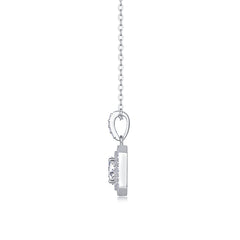 Sugar Diamond - A Fashionable And Luxurious Diamond Jewelry Piece Set With 1-carat Moissanite S925 Sterling Silver And Platinum-plated Pendant