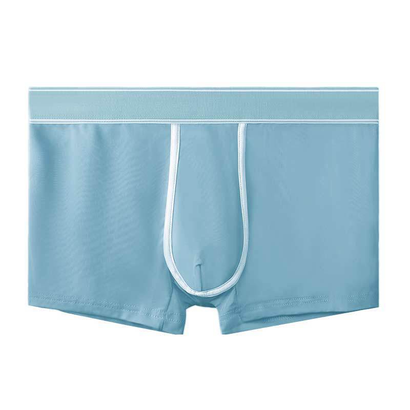 Men's Ice Silk Antibacterial Ultra Thin Sexy Transparent Boys Sports Underwear