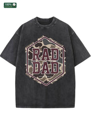 Cotton Men's Washed T Shirt American Casual Ideal Festival Gift