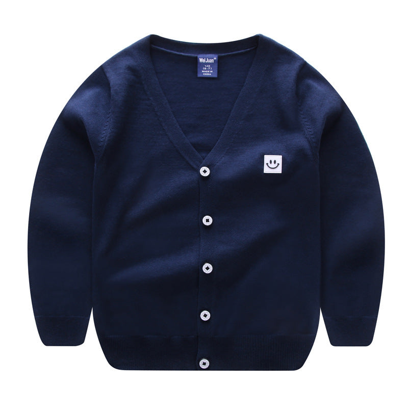 Boys Thin Striped Cardigan