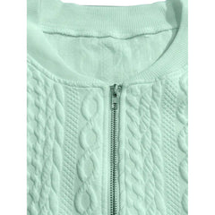 Bomber Jackets For Women Cute Jacquard Coats Lightweight Zip Up Jackets Dressy Casual