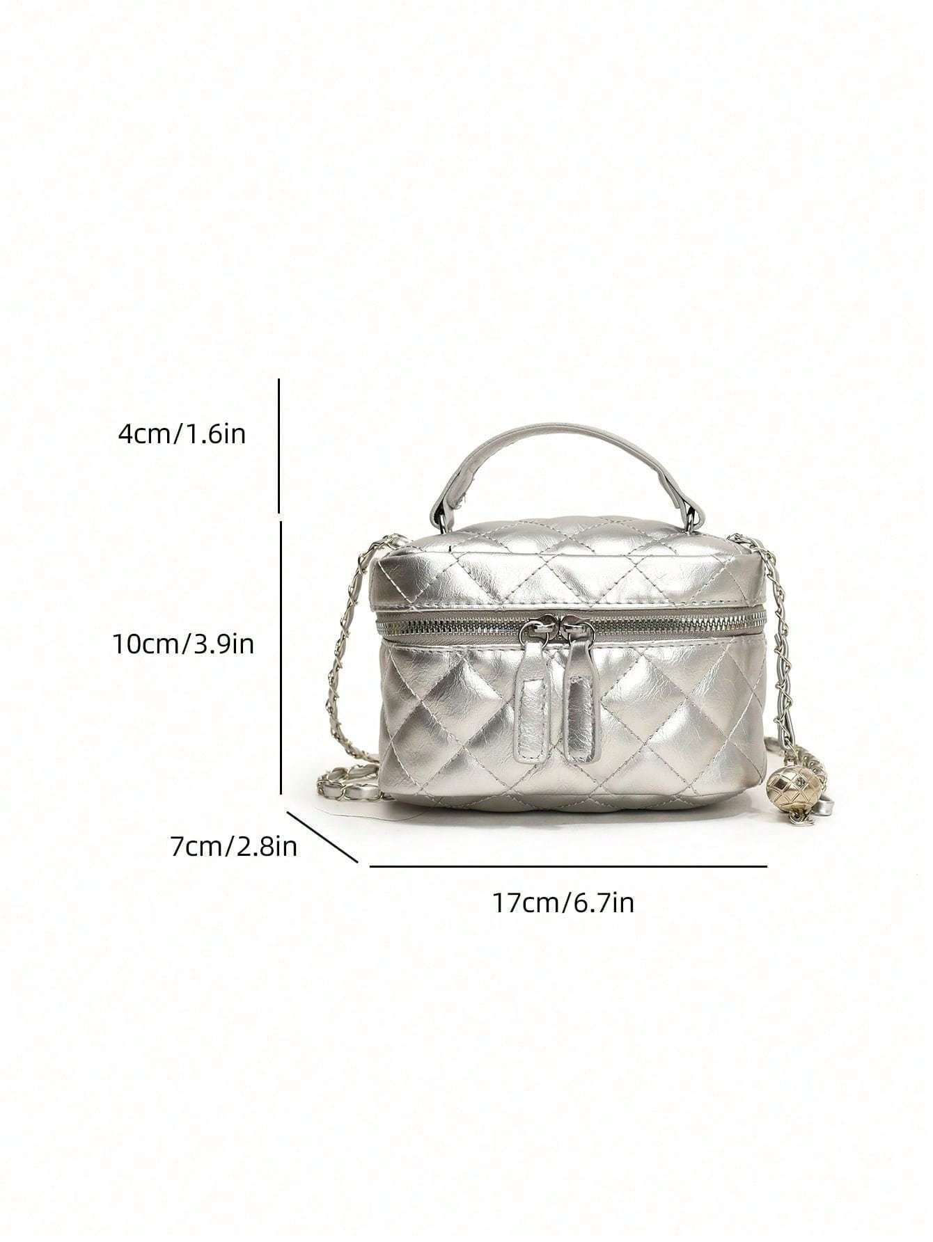 New Style Niche Design Fashion Mini Bag Women's Diamond Chain Messenger Bag Casual Handbag Bucket Bag