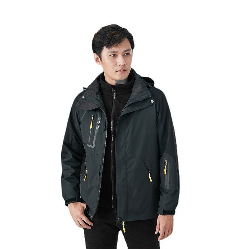Shell Jacket Men's Three-in-one Fleece