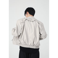 Men's High-grade Short Motorcycle Leather Coat