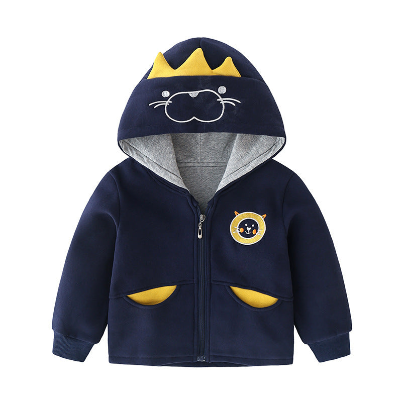 Cartoon Fashion Children's Thick Casual Quilted Top
