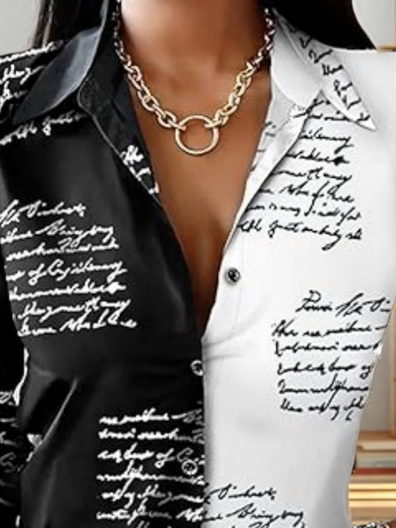 2025 New Women's Shirt Fashion Casual Colorful Long Sleeve Shirt Flower Printed Top Loose Neck Sexy T-shirt Fashion