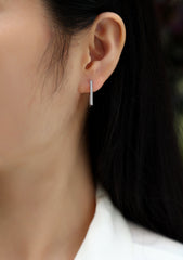 Kokang - Fashionable And Luxurious Diamond Jewelry With Moissanite S925 Sterling Silver And Platinum-plated Stud Earrings