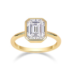 Pagoda - A Fashionable Diamond Jewelry Piece Set With Moissanite S925 Sterling Silver And Gold-plated Diamond Ring