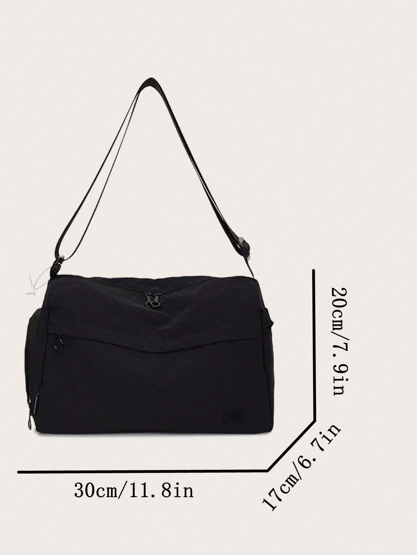 Lightweight Washed Fabric Yoga Bag For Women, Casual And Simple, Large-capacity Fitness Bag, Messenger Bag For Business Trips