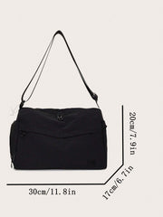 Lightweight Washed Fabric Yoga Bag For Women, Casual And Simple, Large-capacity Fitness Bag, Messenger Bag For Business Trips