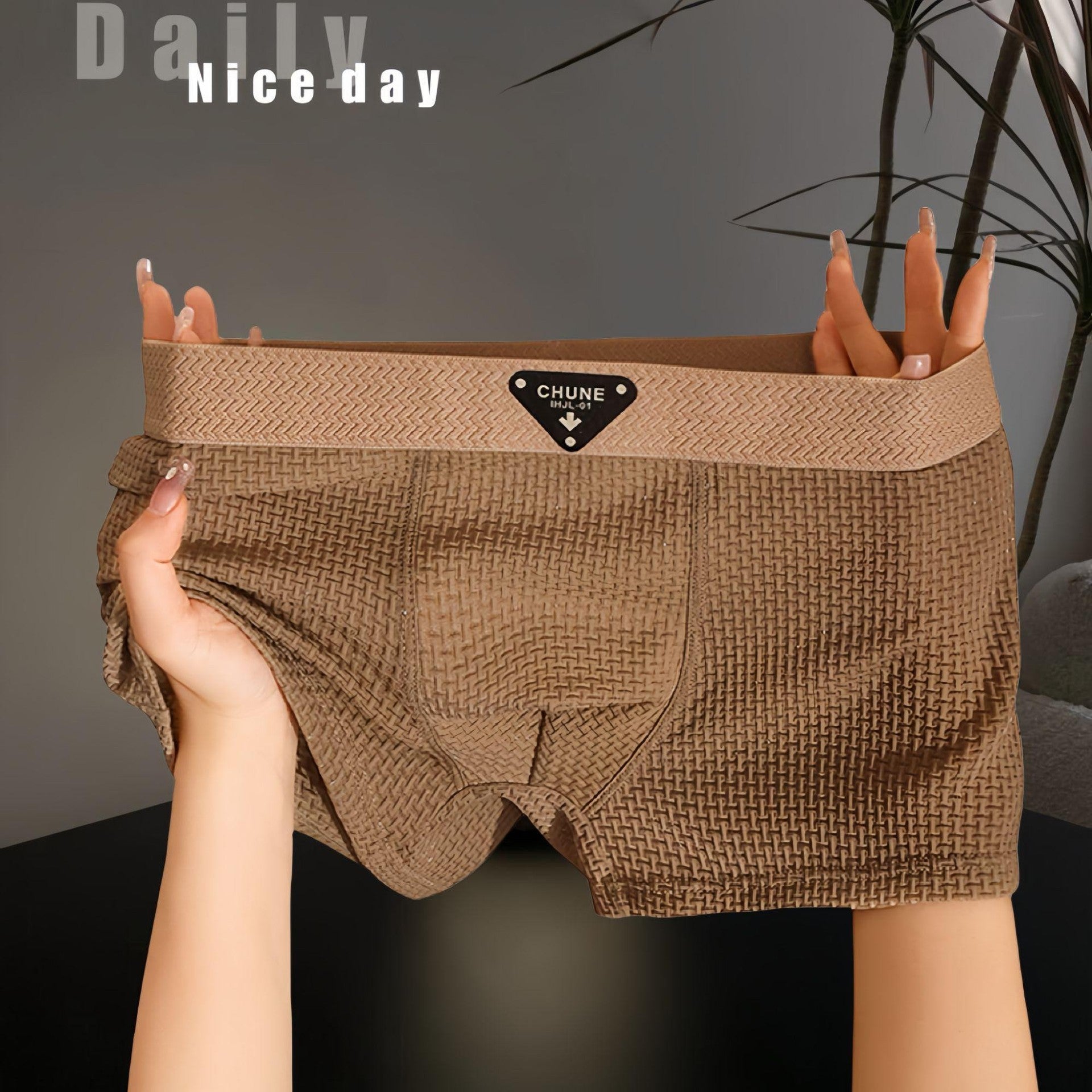 Men's Ice Silk Underwear Fashion Sport Boxer