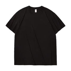 180G Adult Pure  Pure Cotton Black  Men's T-shirt CUSTOMIZATION