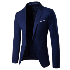 Autumn New Men's Casual Solid Color Suit Youth Fashion Slim-fitting Men's Clothing