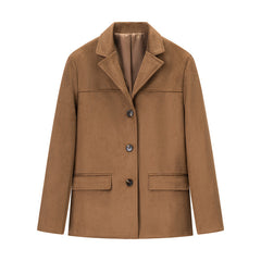 Loose Pockets Male Long Sleeve Suit Coat