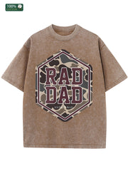Cotton Men's Washed T Shirt American Casual Ideal Festival Gift
