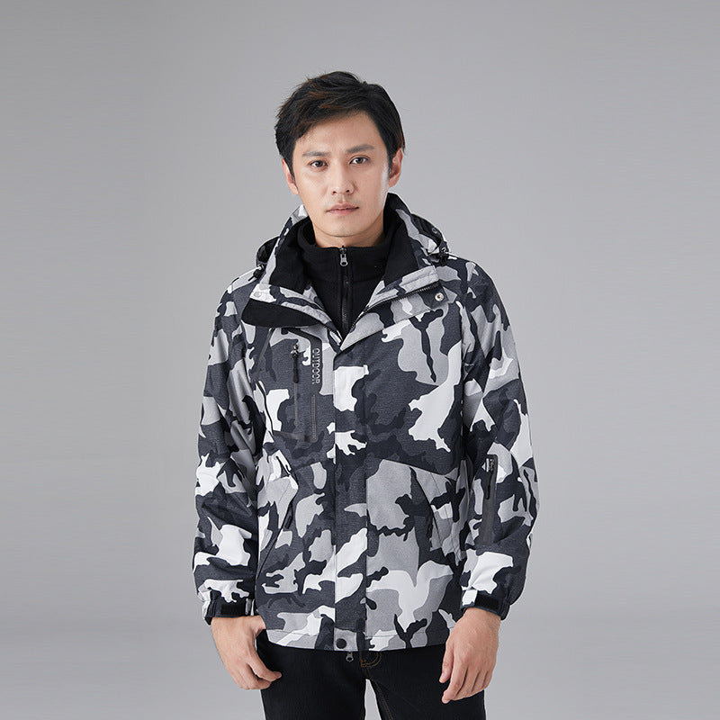 Shell Jacket Men's Three-in-one Fleece