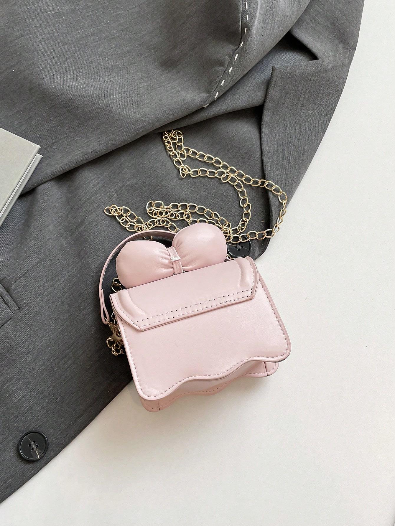 Autumn New Korean Version Mini Children's Girls Shoulder Bag Bow Chain Crossbody Small Bag Parent-child Bag Female Bag