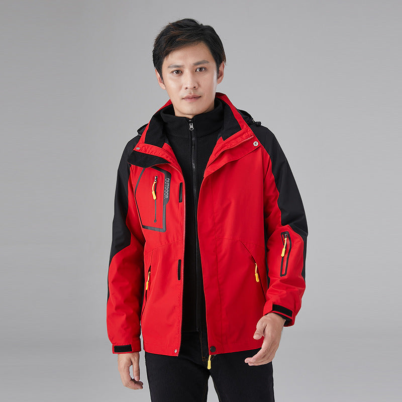 Shell Jacket Men's Three-in-one Fleece