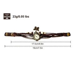 Vintage Women's Watch Bohemian Handmade Leather Watch