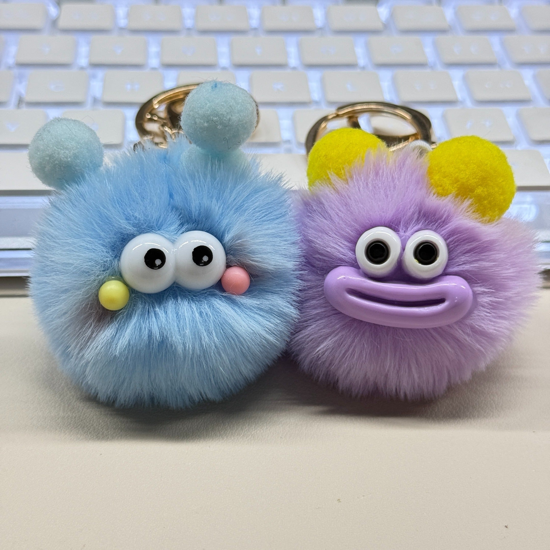 Cute Cartoon Plush Keychains, Made Of Soft And Fluffy Materials, Featuring Various Adorable Designs, Suitable For Home Decoration Or Everyday Use, Making For An Interesting Gift Choice.