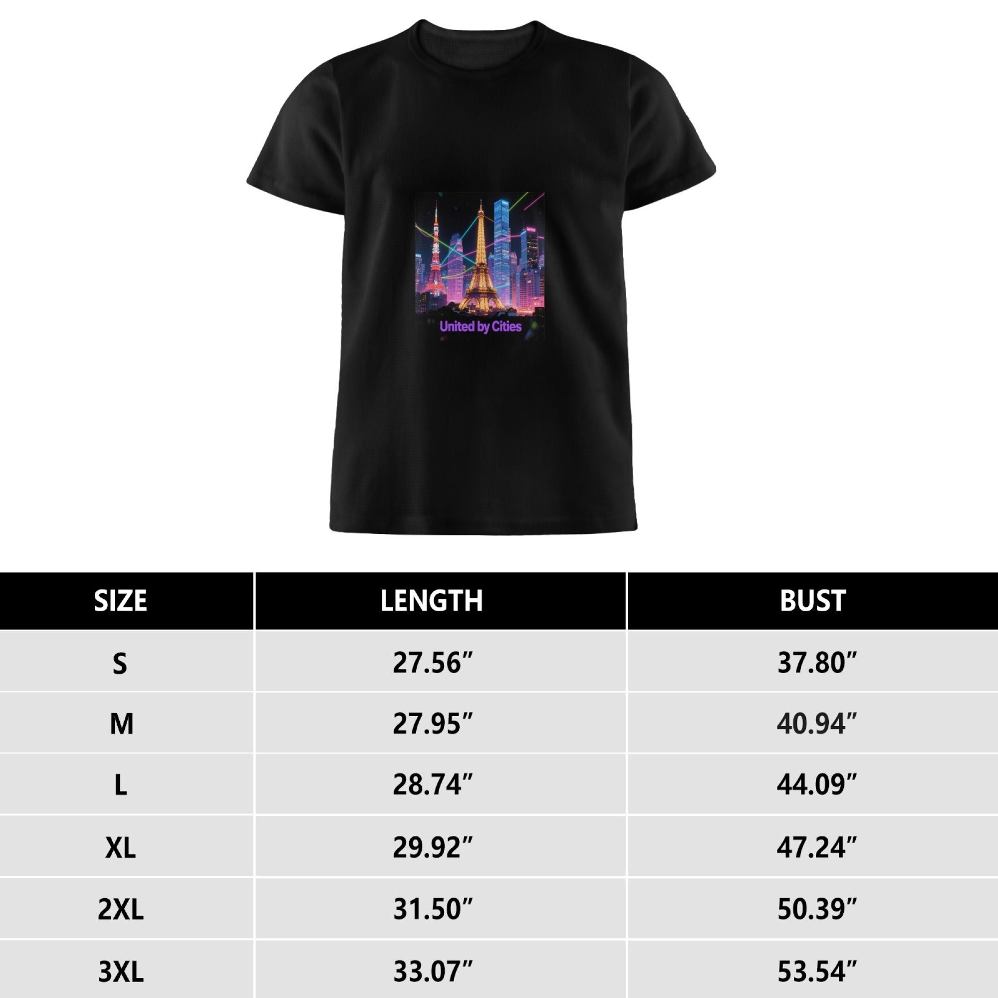 City Printed Men's Pure Cotton T-shirt - Casual Round Neck, Slightly Elastic, Suitable For Summer Knitted Fabric, Classic Fit Adult Shirt, Couple Shirt