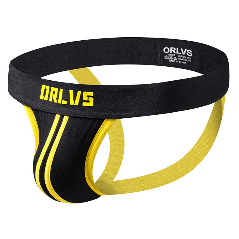 Sexy Thong Men's Low Waist Sexy Double Belt Back Empty