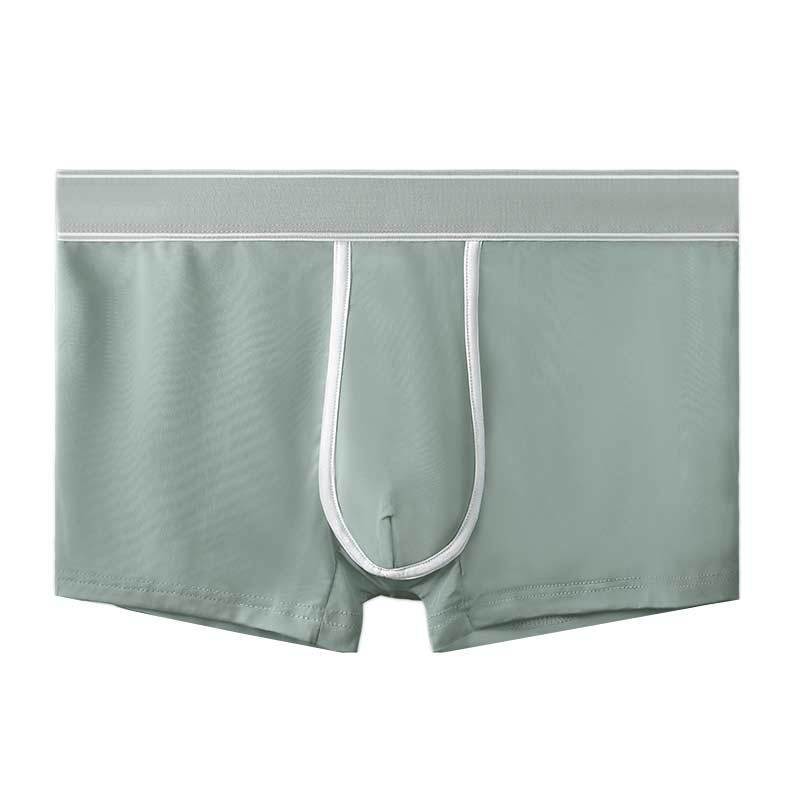 Men's Ice Silk Antibacterial Ultra Thin Sexy Transparent Boys Sports Underwear